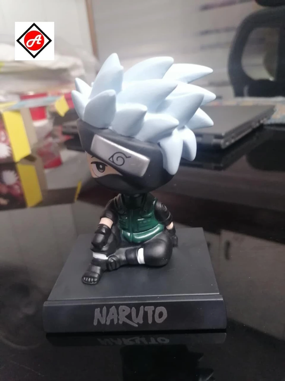 Kakashi Hatake Bobble Head Figure – Naruto PVC Anime Collectible for Car Dashboard, Desk & Gift - Image 2