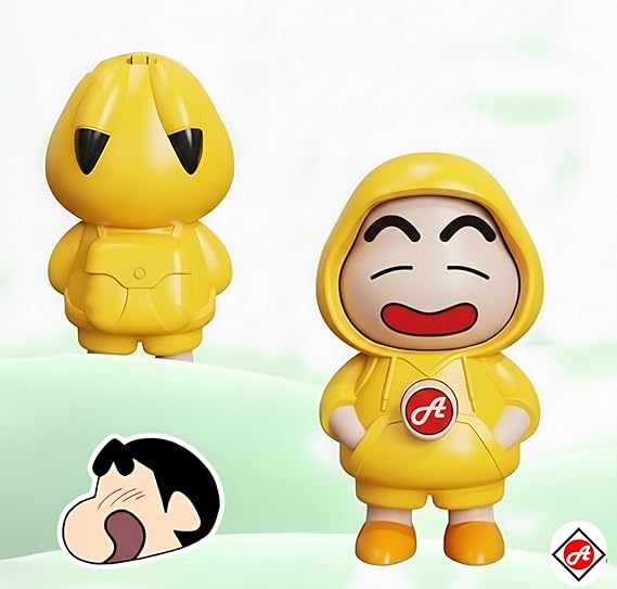 Shinchan 3-Expression Face Keychain – Cute Anime Keyring - Image 2
