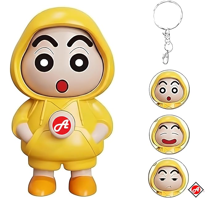 Shinchan Keychain with 3 Expression Faces (2)