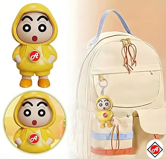 Shinchan 3-Expression Face Keychain – Cute Anime Keyring - Image 5
