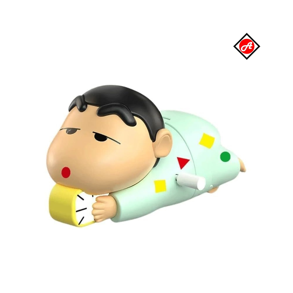 Shinchan Sleeping Crawling Toy – Wind-Up Cartoon Figure for Desk Decor, Stress Relief & Gift - Image 5