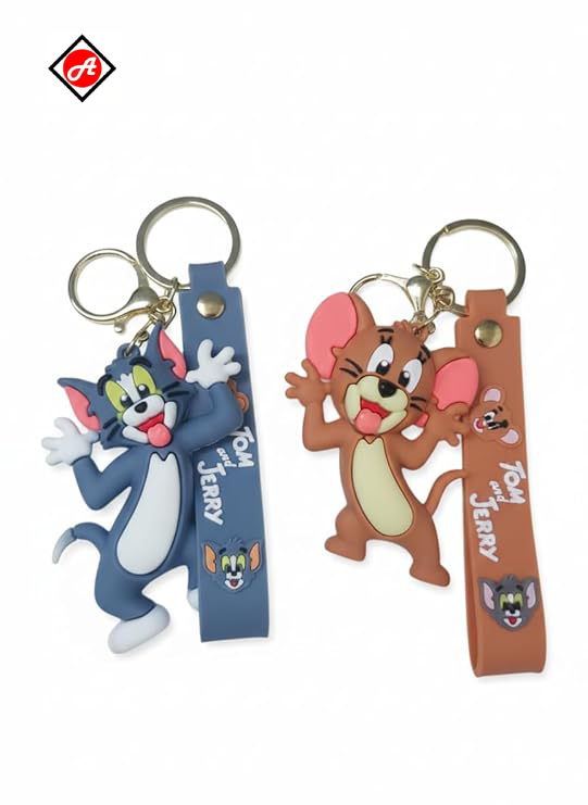 Tom & Jerry Keychain Set (2 Pieces) (2)