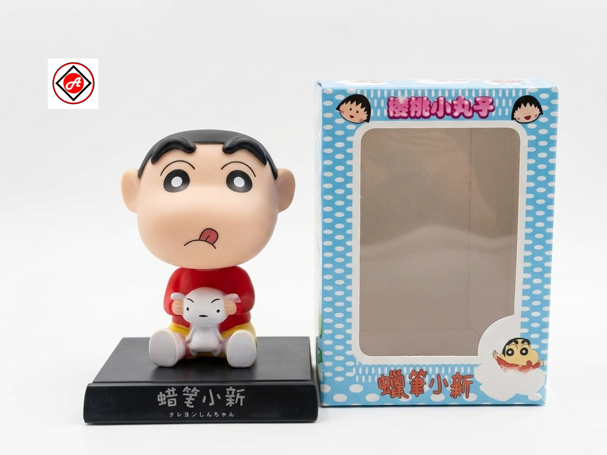 Shinchan & Shiro Bobble Head Figure