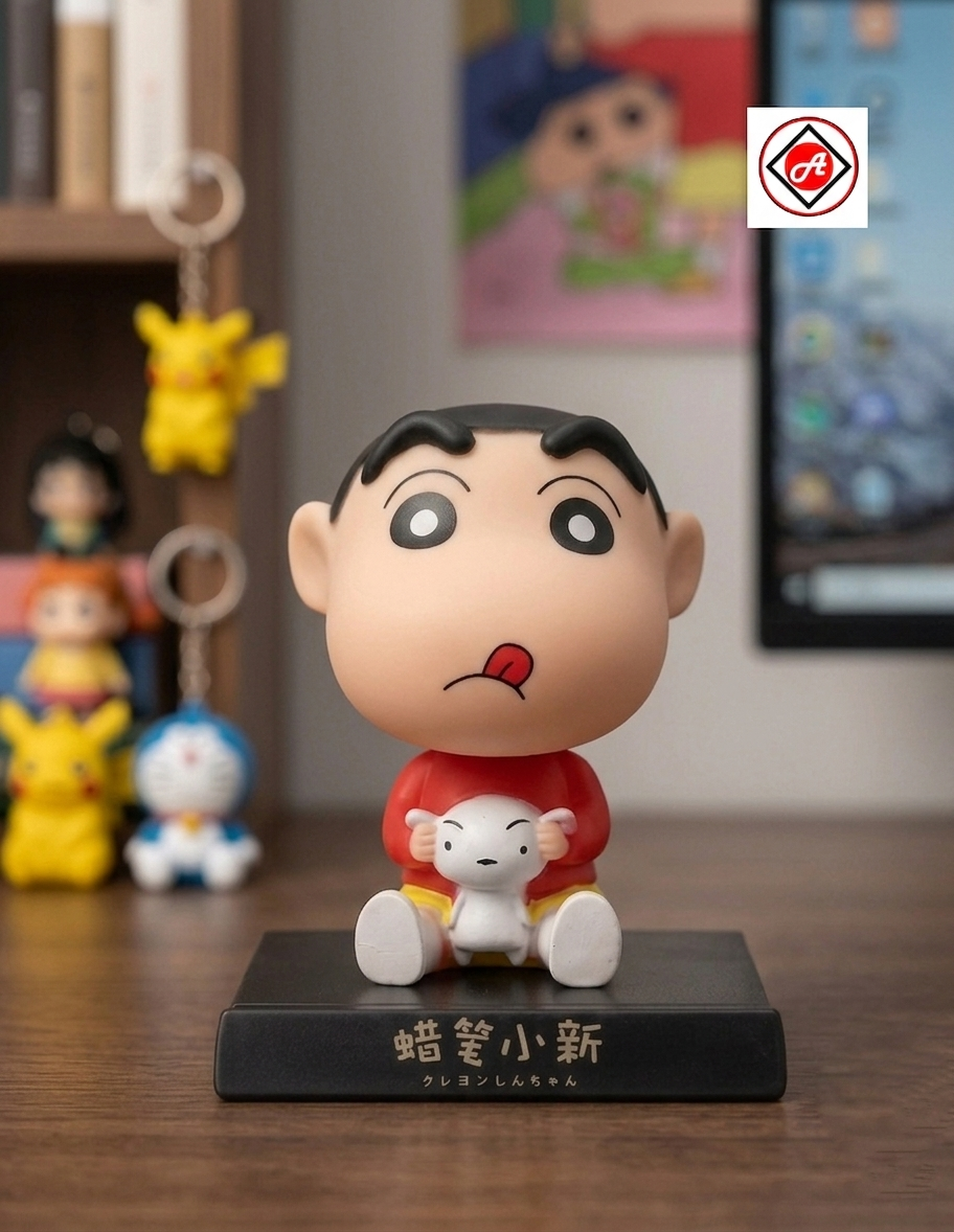 Shinchan & Shiro Bobble Head Figure