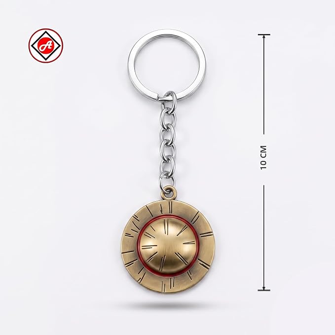 Straw Hat One Piece Inspired Metal Anime Keychain - Image 4