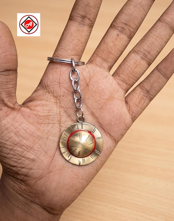 Straw Hat One Piece Inspired Metal Anime Keychain - Image 2